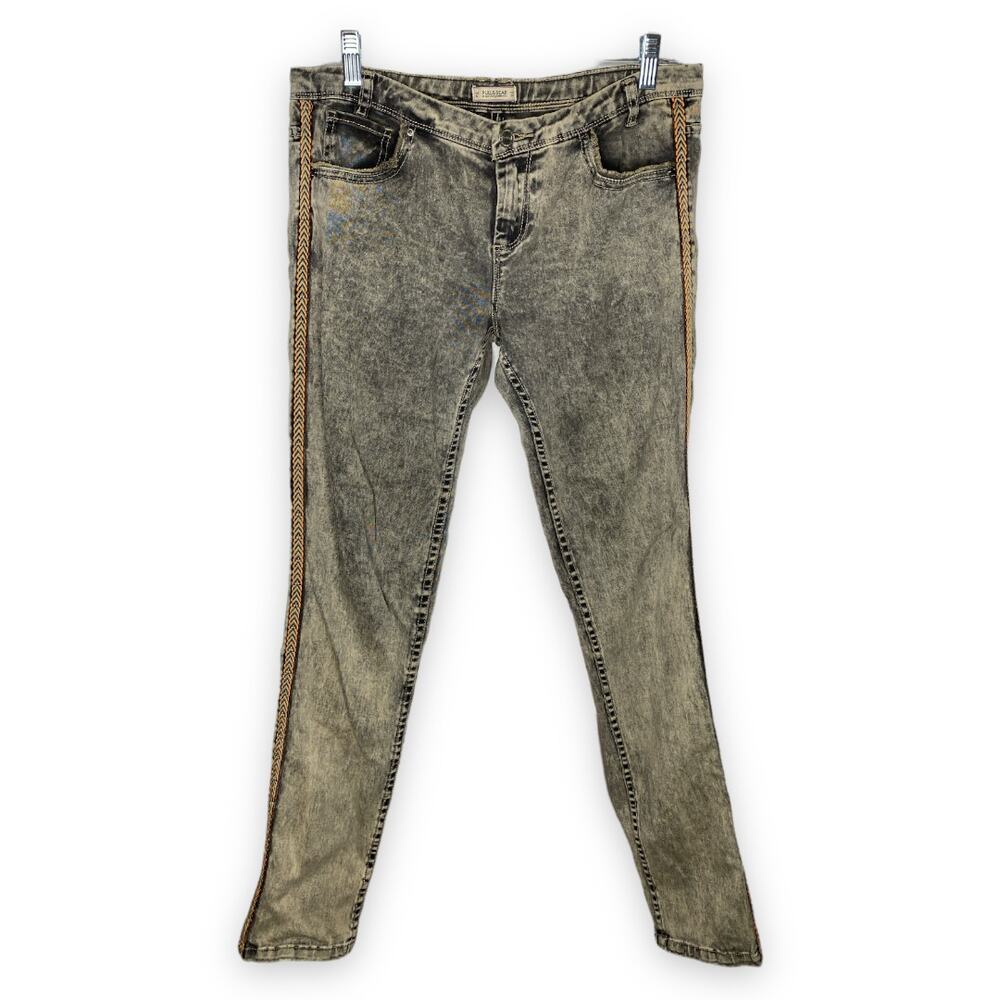 Vintage Pull & Bear High Rise Acid Wash Jeans Size 12